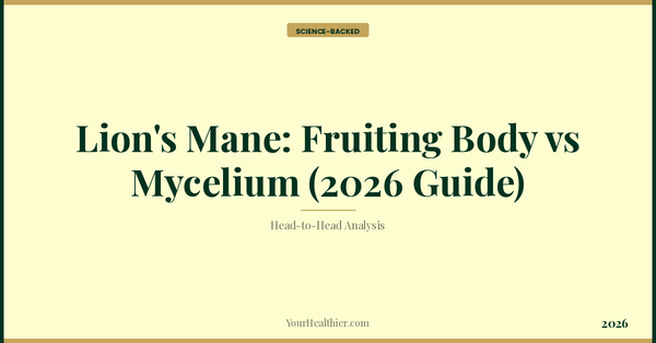 Lion's Mane: Fruiting Body vs Mycelium (2026 Guide) – YourHealthier Science-Backed Guide