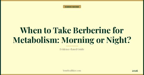 When to Take Berberine for Metabolism: Morning or Night? – YourHealthier Science-Backed Guide