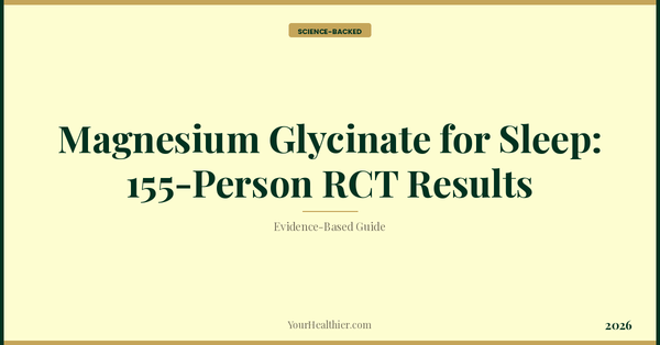 Magnesium Glycinate for Sleep: 155-Person RCT Results – YourHealthier Science-Backed Guide