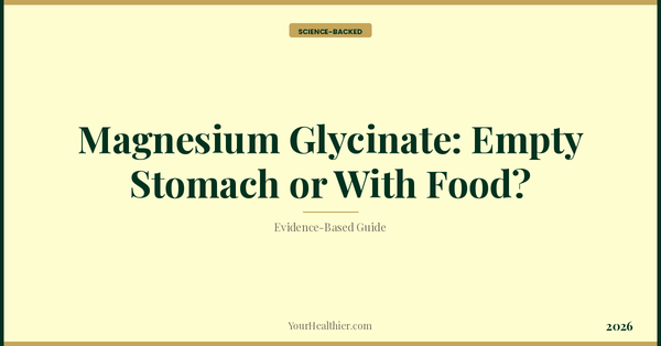 Magnesium Glycinate: Empty Stomach or With Food? – YourHealthier Science-Backed Guide