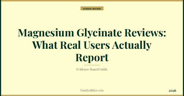 Magnesium Glycinate Reviews: What Real Users Actually Report – YourHealthier Science-Backed Guide