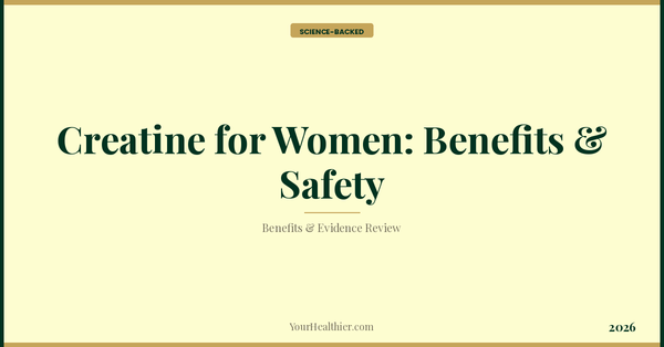 Creatine for Women: Benefits & Safety (2026) – YourHealthier Science-Backed Guide