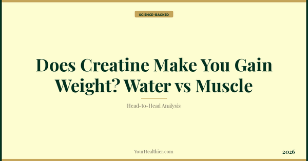 Does Creatine Make You Gain Weight? Water vs Muscle (2026) – YourHealthier Science-Backed Guide