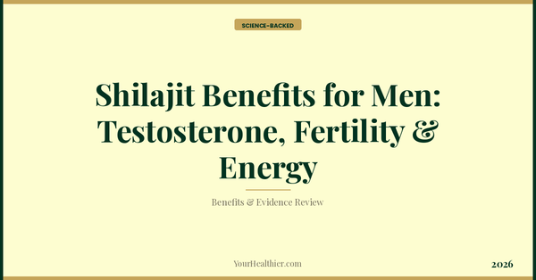 Shilajit Benefits for Men: Testosterone, Fertility & Energy – YourHealthier Science-Backed Guide