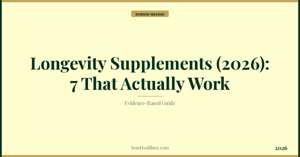 Longevity Supplements (2026): 7 That Actually Work – YourHealthier Science-Backed Guide