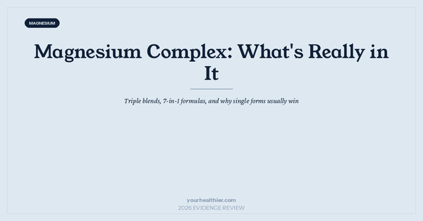 Magnesium Complex: What's Really in It & When Single Forms Win (2026)