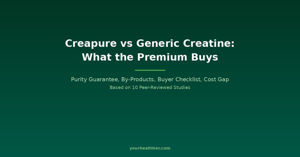 Creapure vs Generic Creatine Monohydrate: What the Premium Buys and What It Doesn't — yourhealthier.com
