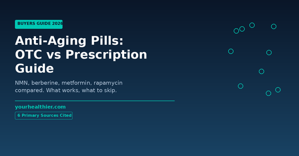 Anti-aging pills comparison OTC vs prescription. yourhealthier.com