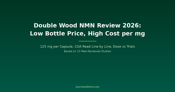 Double Wood NMN Review 2026: Low Bottle Price, High Cost per Milligram — yourhealthier.com