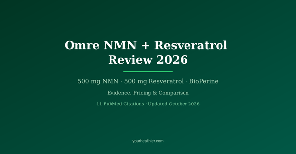 Omre NMN + Resveratrol Review 2026 - Evidence-based analysis of the 500 mg NMN and resveratrol combination formula
