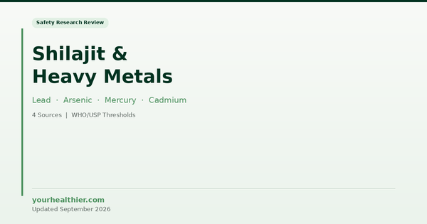 Shilajit and Heavy Metals: What the Research Actually Says About Contamination Risk