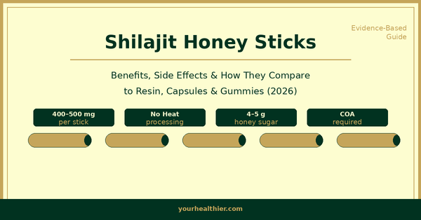 Shilajit honey sticks benefits, side effects, and buying guide — yourhealthier.com