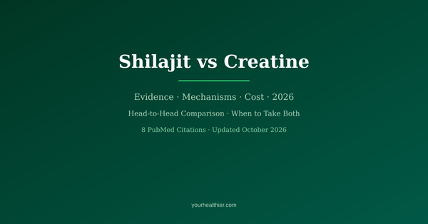 Shilajit vs Creatine Comparison 2026