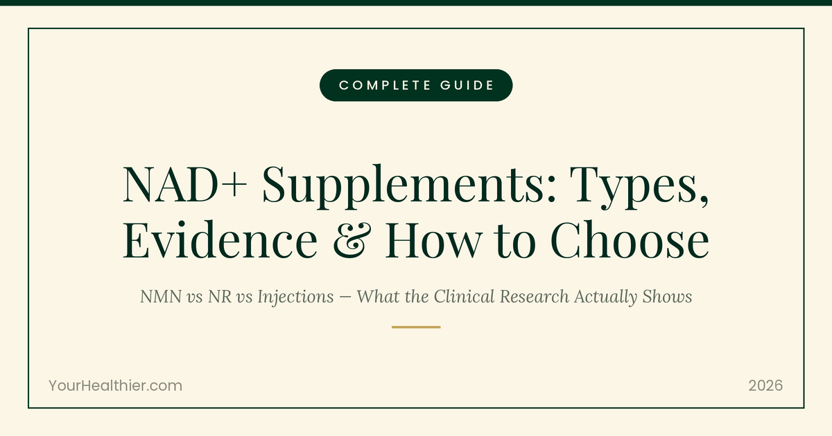NAD+ Supplements: NMN vs NR vs Niacin Compared (2026 Guide)