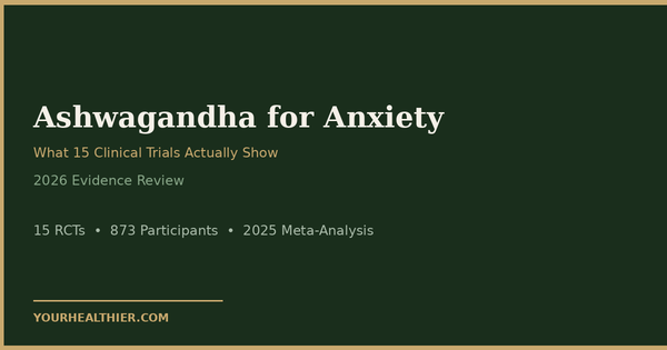Ashwagandha for Anxiety: What 15 Trials Show (2026)