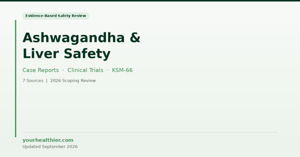 Ashwagandha and Liver Safety: What the Case Reports and Clinical Data Show
