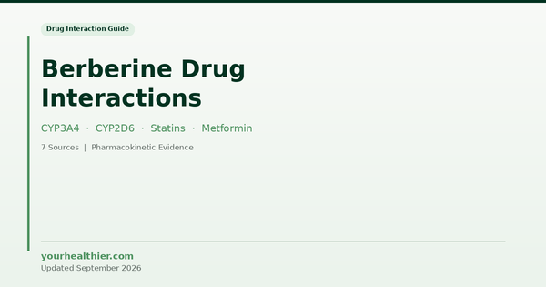 Berberine Drug Interactions: Which Medications Should Not Be Combined With Berberine