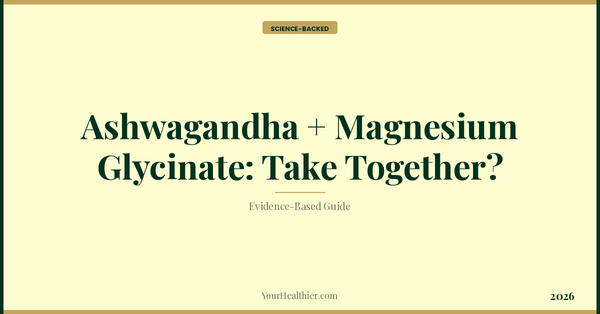 Ashwagandha + Magnesium Glycinate: Take Together? – YourHealthier Science-Backed Guide
