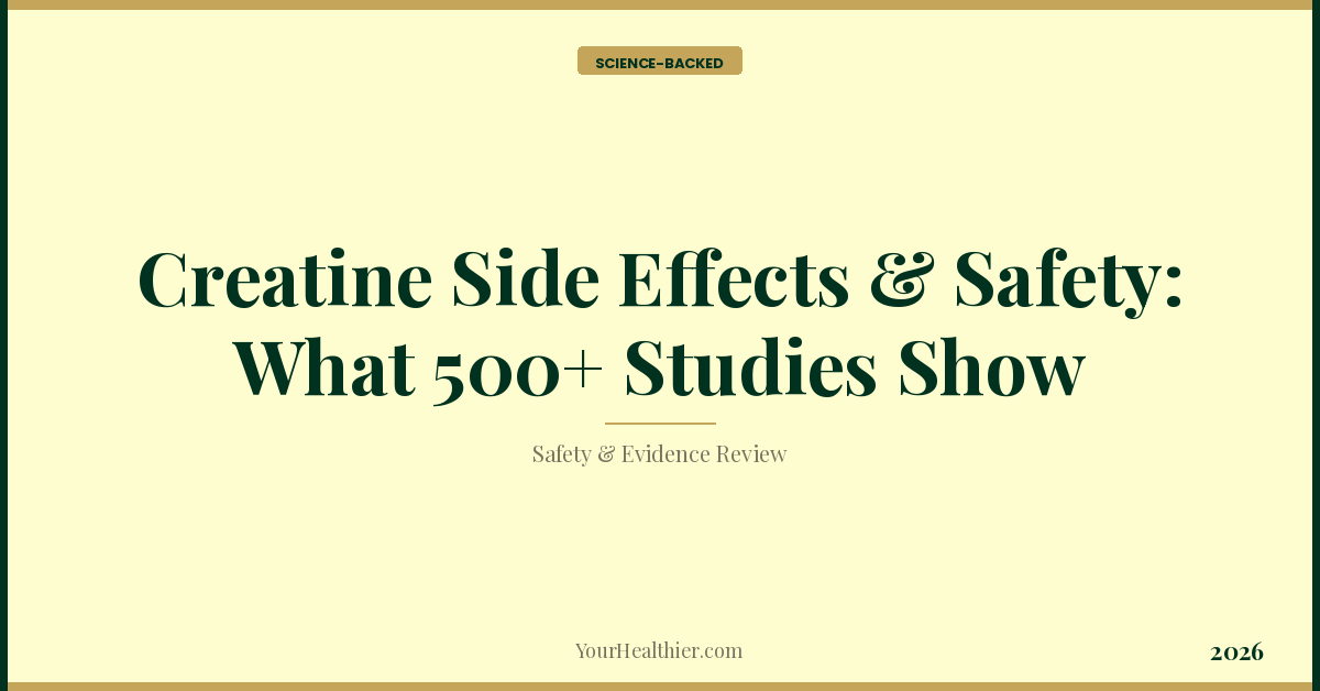 Ec Stack Dosage Creatine Side Effects & Safety: 500+ Studies Reviewed (2026)