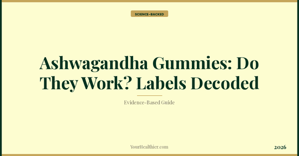 Ashwagandha Gummies: Do They Work? Labels Decoded – YourHealthier Science-Backed Guide