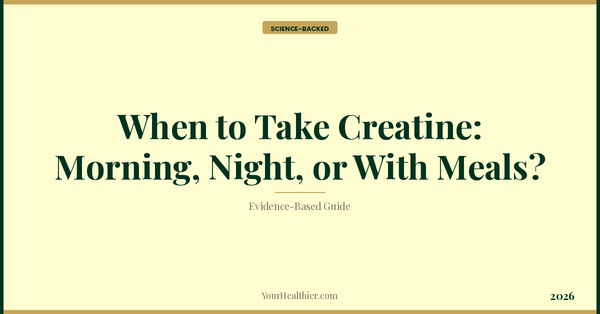 When to Take Creatine: Morning, Night, or With Meals? – YourHealthier Science-Backed Guide