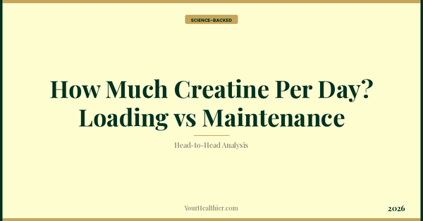 How Much Creatine Per Day? Loading vs Maintenance (2026) – YourHealthier Science-Backed Guide