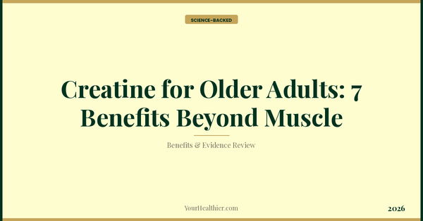 Creatine for Older Adults: 7 Benefits Beyond Muscle (2026) – YourHealthier Science-Backed Guide