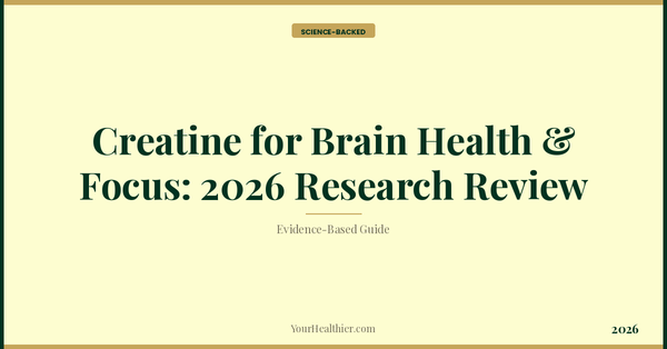 Creatine for Brain Health & Focus: 2026 Research Review – YourHealthier Science-Backed Guide