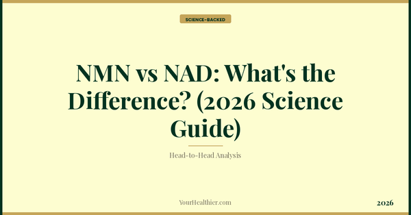 NMN vs NAD: What's the Difference? (2026 Science Guide) – YourHealthier Science-Backed Guide