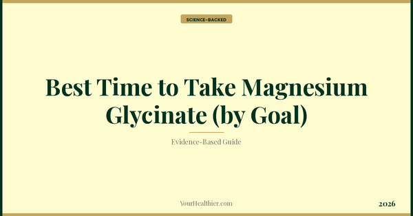 Best Time to Take Magnesium Glycinate (by Goal) – YourHealthier Science-Backed Guide