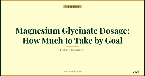 Magnesium Glycinate Dosage: How Much to Take by Goal (2026) – YourHealthier Science-Backed Guide