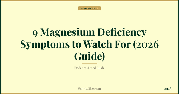 9 Magnesium Deficiency Symptoms to Watch For (2026 Guide) – YourHealthier Science-Backed Guide