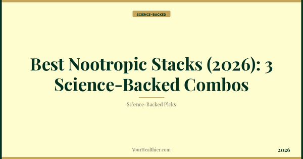 Best Nootropic Stacks (2026): 3 Science-Backed Combos – YourHealthier Science-Backed Guide