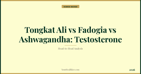 Tongkat Ali vs Fadogia vs Ashwagandha: Testosterone (2026) – YourHealthier Science-Backed Guide