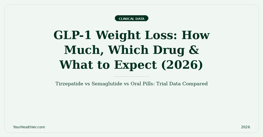 GLP-1 Weight Loss 2026: How Much, Which Drug & Pills vs Injections