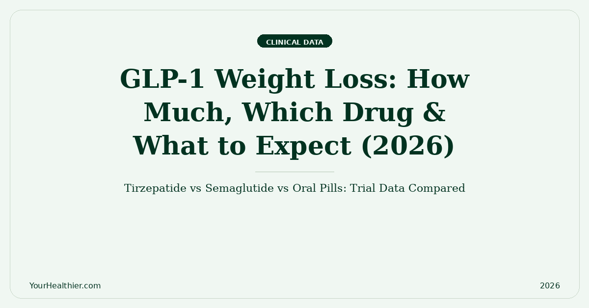 GLP-1 Weight Loss 2026: How Much, Which Drug & Pills vs Injections