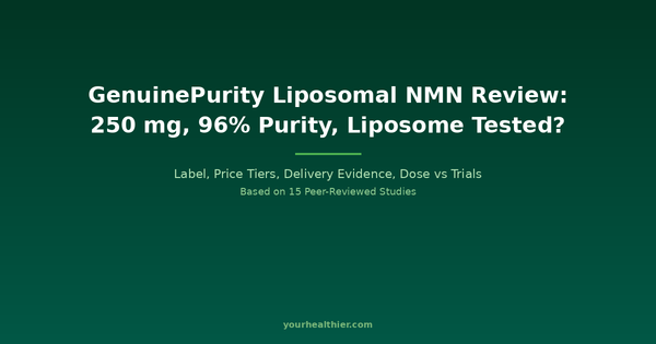 GenuinePurity Liposomal NMN Review 2026: 250 mg, 96% Purity and the Liposome Question — yourhealthier.com