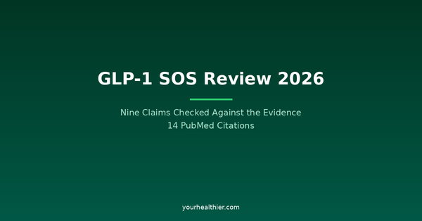 GLP-1 SOS Review 2026: Nine Claims Checked Against the Evidence | 14 PubMed Citations | yourhealthier.com