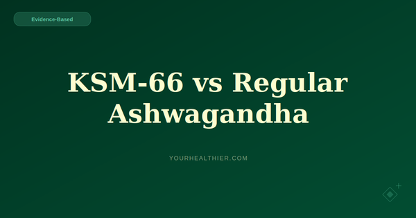 KSM-66 vs Regular Ashwagandha: 24 Trials vs Zero — Your Call