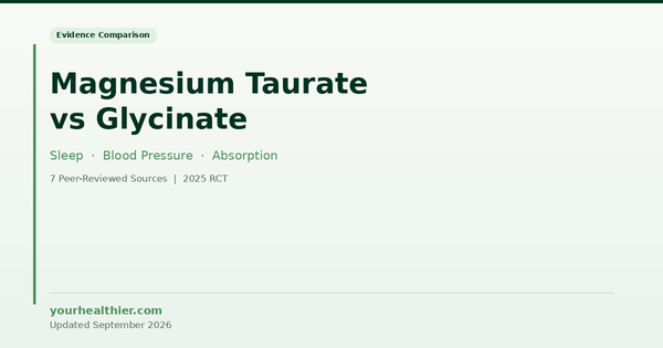 Magnesium Taurate vs Glycinate: How to Choose Based on What You Actually Need