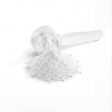 Scoop of YourHealthier creatine hydration powder close-up with electrolytes