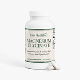 YourHealthier Magnesium Glycinate bottle angled view