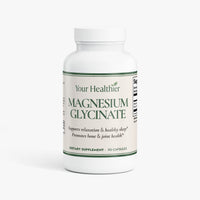 YourHealthier Magnesium Glycinate bottle front, 275mg elemental magnesium