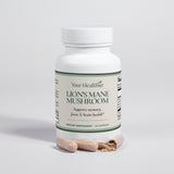 YourHealthier Lion's Mane bottle with vegan capsules
