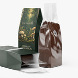 Open YourHealthier Vitality Mushroom Coffee bag with grounds and gift box