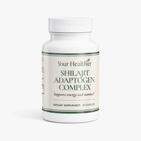 Shilajit Adaptogen Complex dietary supplement bottle — front label