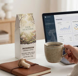 Vitality Mushroom Coffee supplement facts label - YourHealthier