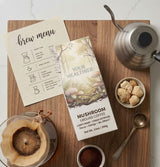 Vitality Mushroom Coffee supplement facts label - YourHealthier